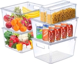 6-Pack VOMOSI Clear Storage Pantry Bins Large $37.49
