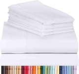 6-Pcs LuxClub 18-inch Bamboo Sheet Set Queen $27.96