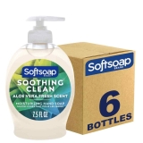 6 Softsoap Moisturizing Liquid Hand Soap, Soothing Clean Aloe Vera $5.44