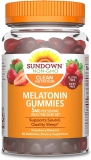 60ct Sundown Melatonin 5mg Gummies for Sleep Support, Strawberry $3.07