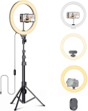 Fugetek 12-in Selfie Ring Light w/68-in Aluminum Tripod Stand $8.99