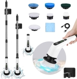 Losuy Cordless Cleaning Brush w/7 Replaceable Brush Heads $29.99