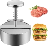 ASJIADE Burger Press Stainless Steel Adjustable Hamburger Patty Maker $14.99