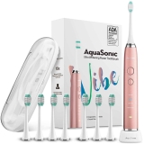 AquaSonic Vibe Series Ultra Whitening Toothbrush w/8 Brush Heads $26.95