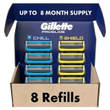 8 Count Gillette Mens Razor Blade Refills $23.59
