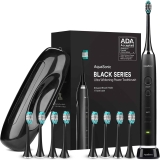 AquaSonic Black Series Ultra Whitening Toothbrush w/8 Heads $26.95