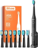 Bitvae Ultrasonic Electric Toothbrushes w/8 Heads $8.99