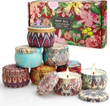 8-Pack Thornwolf Natural Soy Wax Candles Gifts Set $12.48