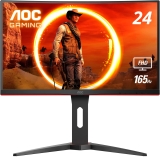 AOC C24G1A 24-in FHD 165Hz Curved Frameless Gaming Monitor $141.86