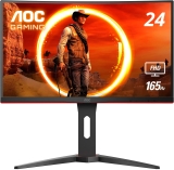 AOC C24G1A 24-in FHD 165Hz Curved Frameless Gaming Monitor $141.86