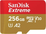 SanDisk 256GB Extreme microSDXC UHS-I Memory Card w/Adapter $21.99