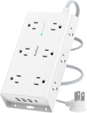 Addtam Surge Protector Power Strip 3 Side 12 Widely Outlets $15.95