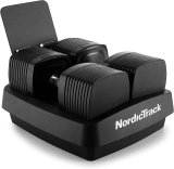NordicTrack 50 Lb iSelect Adjustable Dumbbells, Works w/Alexa $253.32