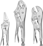 Amazon Basics 3-Piece CR-V Locking Pliers Set $9.82