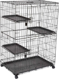 Amazon Basics 3-Tier Wire Cat Cage Playpen Kennel $77.82