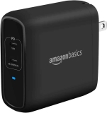 Amazon Basics 68W Two-Port GaN USB-C Wall Charger $19.08