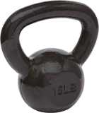 Amazon Basics Cast Iron Kettlebell, 15-Pound $15.11