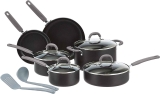 Amazon Basics Hard Anodized Non-Stick 12-Piece Cookware Set $54.67
