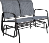 Amazon Basics Outdoor 2-Person Patio Sling Glider Chair $117.99