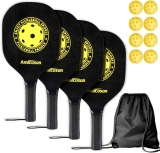 Amicoson Pickleball Paddles Pickleball Set of 4 $19.99