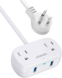 Anker Mini Power Strip with USB Ports 5 ft Extension Cord $9.99