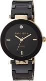 Anne Klein Womens Genuine Diamond Dial Ceramic Bracelet Watch $38.99