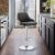 Armen Living Asher Adjustable Black Faux Leather Bar Stool $82.90