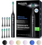 BAOVERI Electric Toothbrush with 8 Brush Heads $21.36