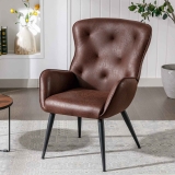 BFZ Faux Leather Accent Chair with High Back Design $119.30