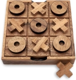BSIRI Tic Tac Toe Wooden Board Game Table $7.67
