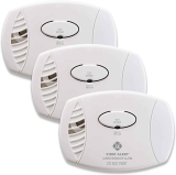 3-Pk First Alert Plug-In Carbon Monoxide Detector w/Battery Backup $58.37