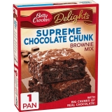 Betty Crocker Delights Supreme Chocolate Chunk Brownie Mix 18oz $1.93