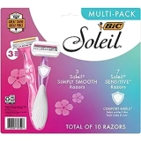 Bic Soleil Simply Smooth & Sensitive Disposable Razors 10-Pack