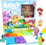 Bluey Sand Art, Includes 5 Sand Art Bottles & 7 Colored Sands $10.99