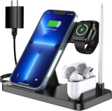 CANUVU 4 in 1 Foldable Fast Charging Station Wireless Charger $12.99