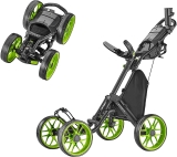 CaddyTek 4 Wheel Golf Push Cart One Version 8 Folding Trolley $134.05