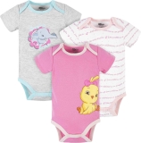 Canticos Unisex-Baby 3-pack Short Sleeve Bodysuits $4.19
