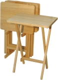 Casual Home 660-40 5 Piece Tray Table Set $51.15