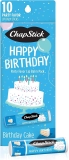 Chapstick Party Favor Lip Balm Gift Pack Happy Birthday 10-Sticks $8.25