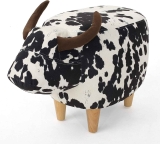 Christopher Knight Home Bessie Patterned Velvet Cow Ottoman $72.96