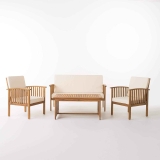 Christopher Knight Home Carolina Outdoor Acacia Sofa Set 4pc $358.83