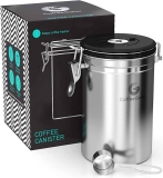 Coffee Gator Stainless Steel Airtight Coffee Canister, Large 22-Oz $14.23