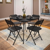 CoscoProducts Folding Table & Chair Dining Set 5-Piece $98.87