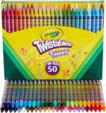 Crayola Twistables Colored Pencil Set School Supplies 50 Ct $13.59