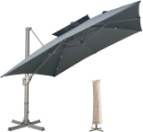LKINBO 11X11-ft Cantilever Umbrella Outdoor Umbrellas w/Cross Base $229.50