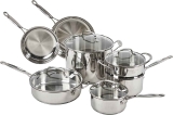 Cuisinart 11-Piece Cookware Set Chefs Classic 77-11G $103.99