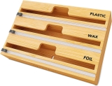 SpaceAid WrapNeat 3-in-1 Wrap Organizer w/Cutter and Labels $11.99