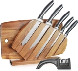 Harriet 7-Piece Kitchen Knife Set w/Cutting Board & Sharpener $41.99