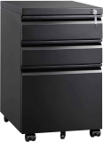 DEVAISE 3 Drawer Mobile File Cabinet with Lock $139.99