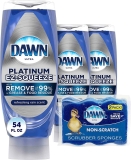 Dawn Dish Soap EZ-Squeeze Platinum Dishwashing Liquid + 2 Sponges $12.78
